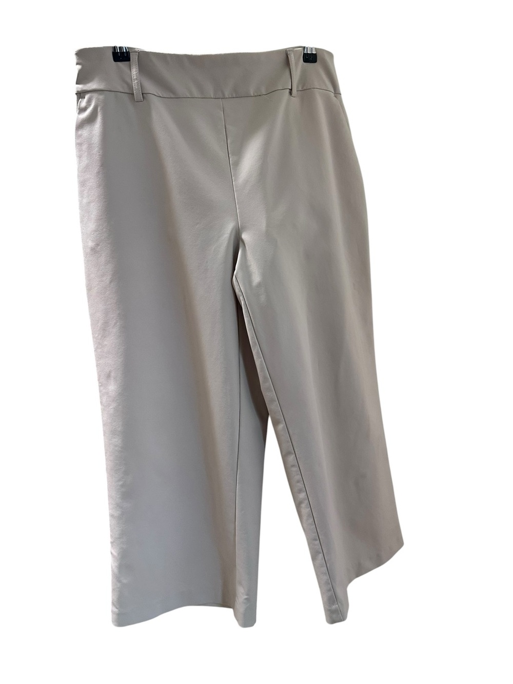 Cropped Straight-Leg Pants in Stone